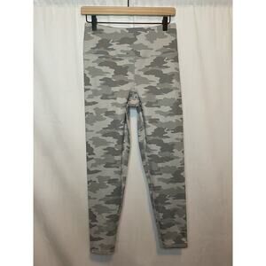 KYODAN Activewear Leggings Size Small Gray Camouflage High Waisted 7/8th Length